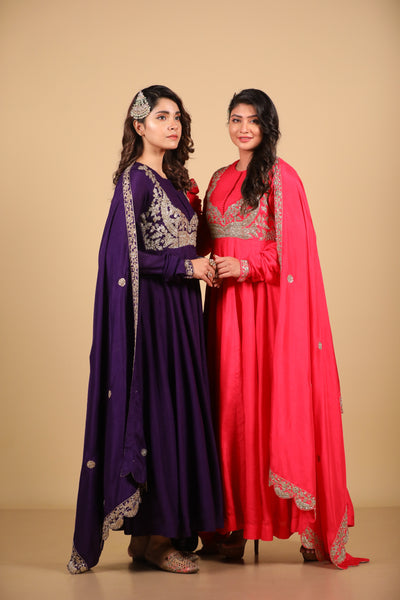 Rani Anarkali Suit Set