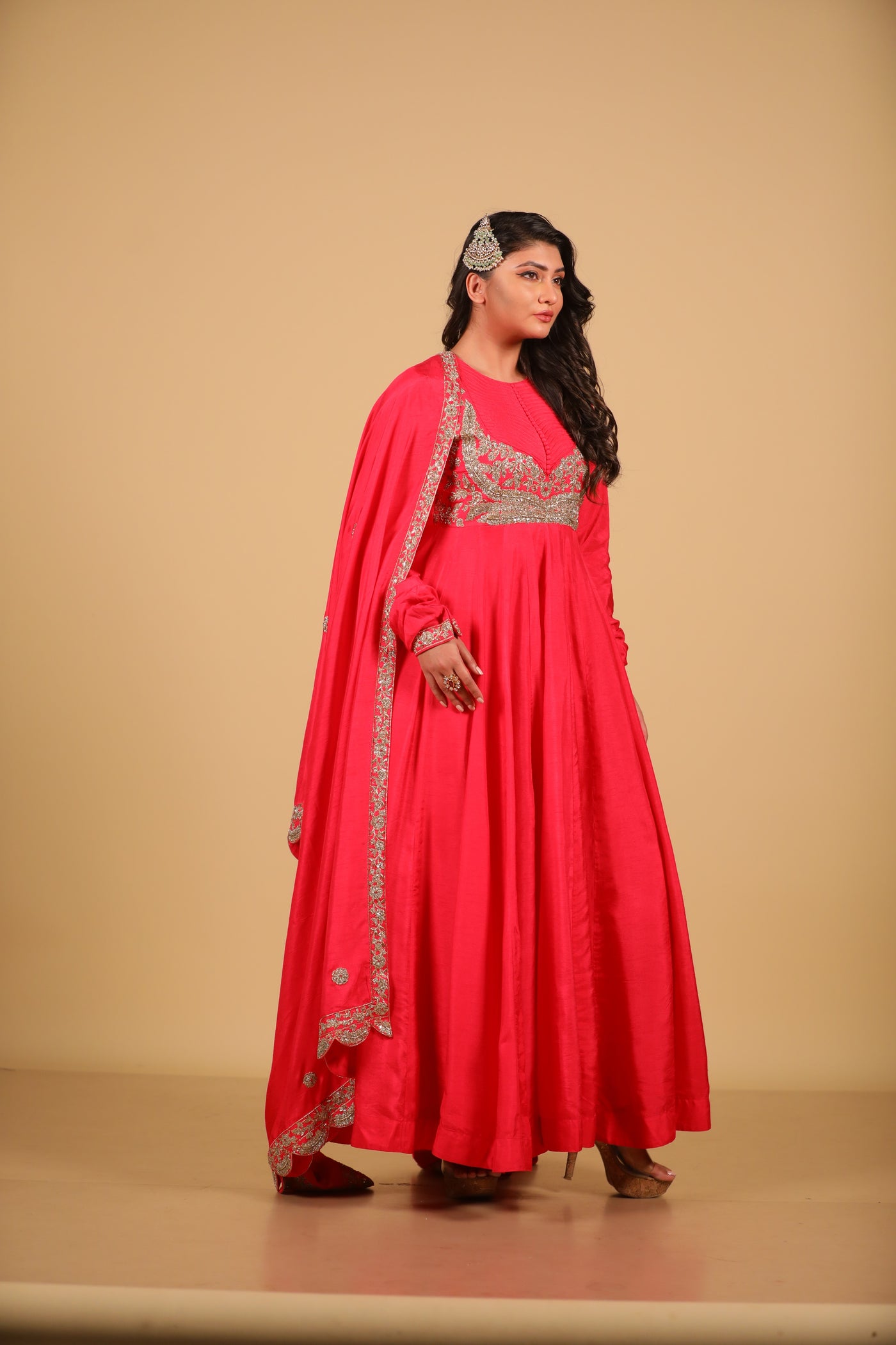 Rani Anarkali Suit Set