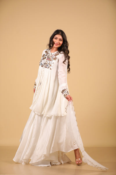 Off White Sequence Sharara Set