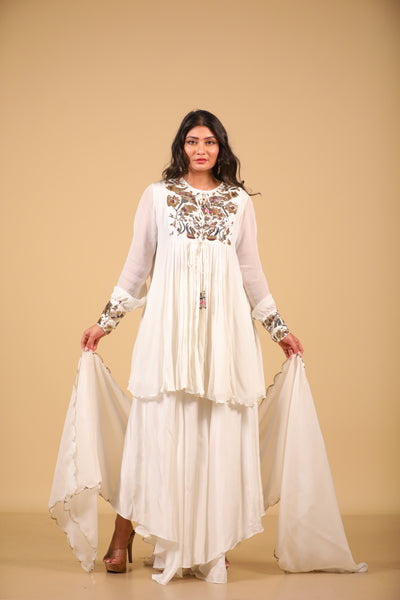 Off White Sequence Sharara Set