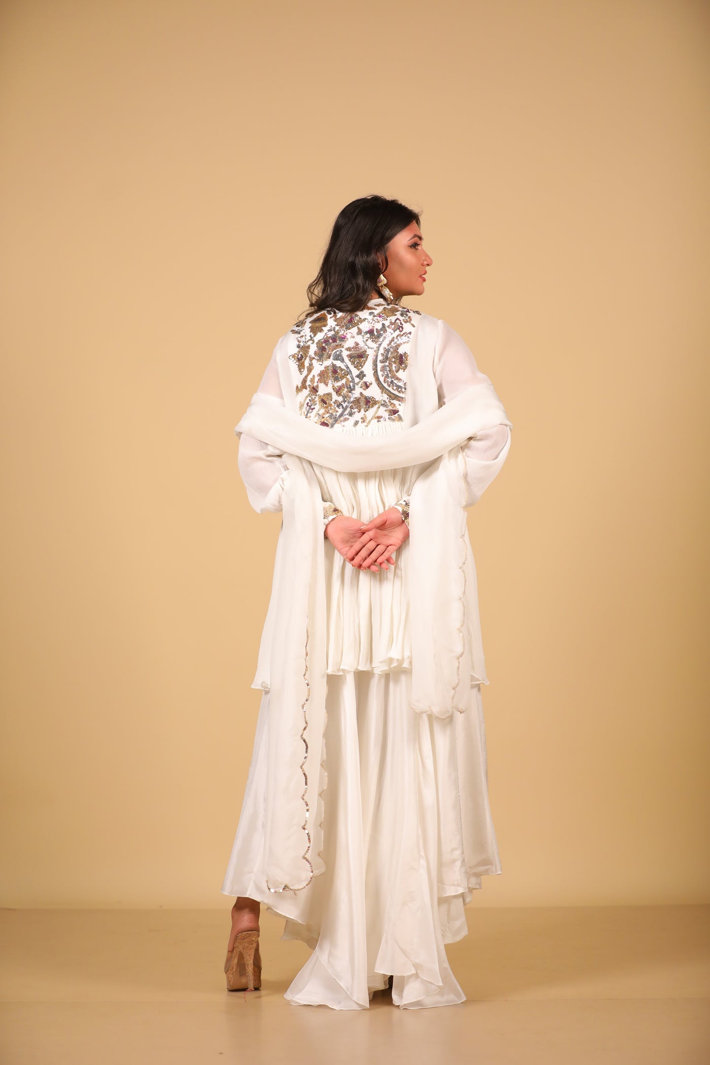 Off White Sequence Sharara Set