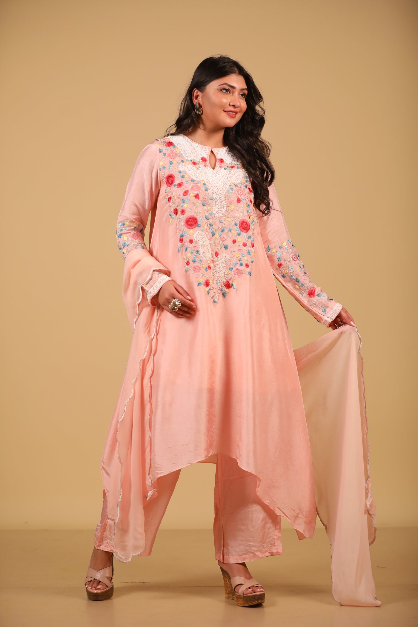 Pink Floret Suit Set