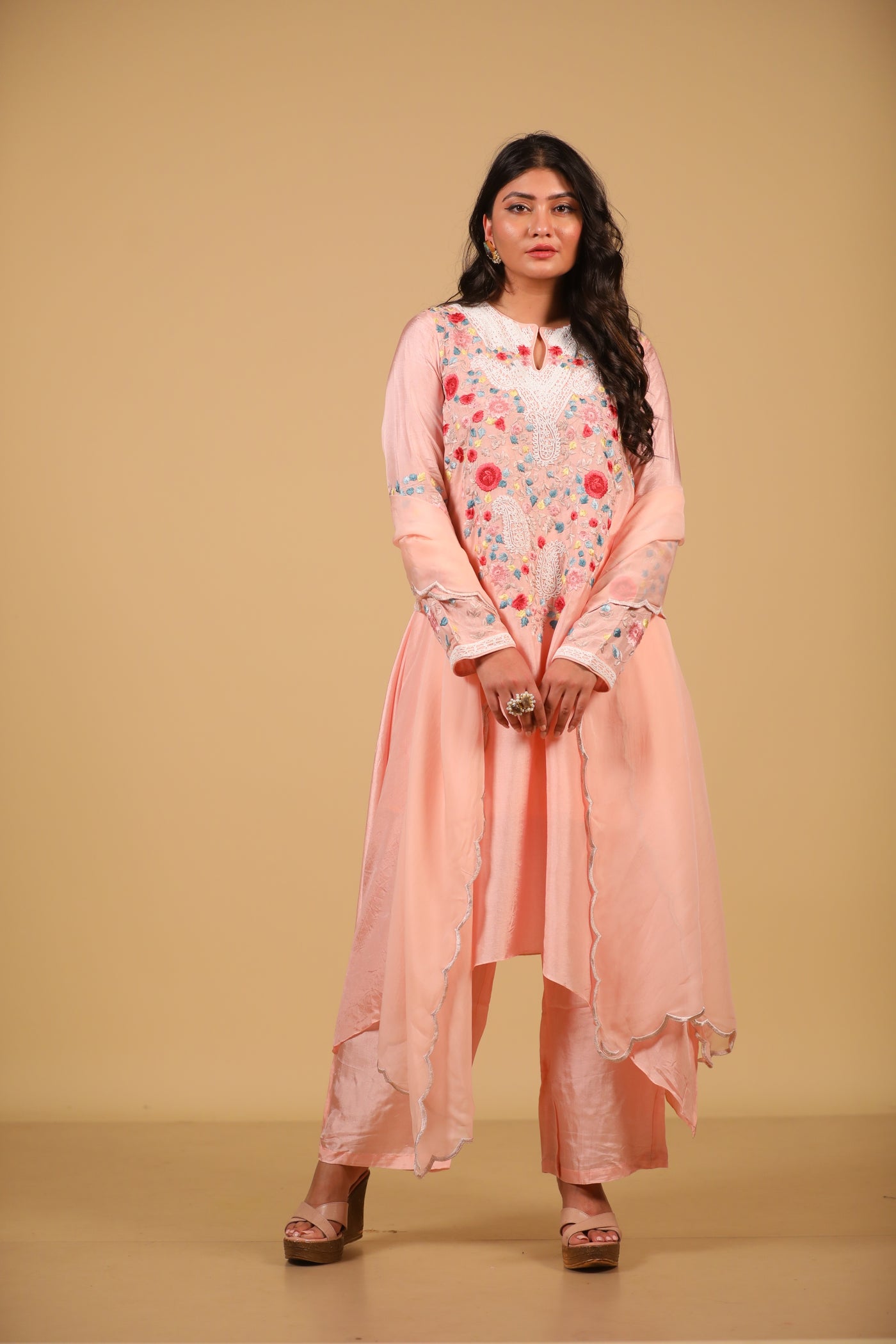 Pink Floret Suit Set