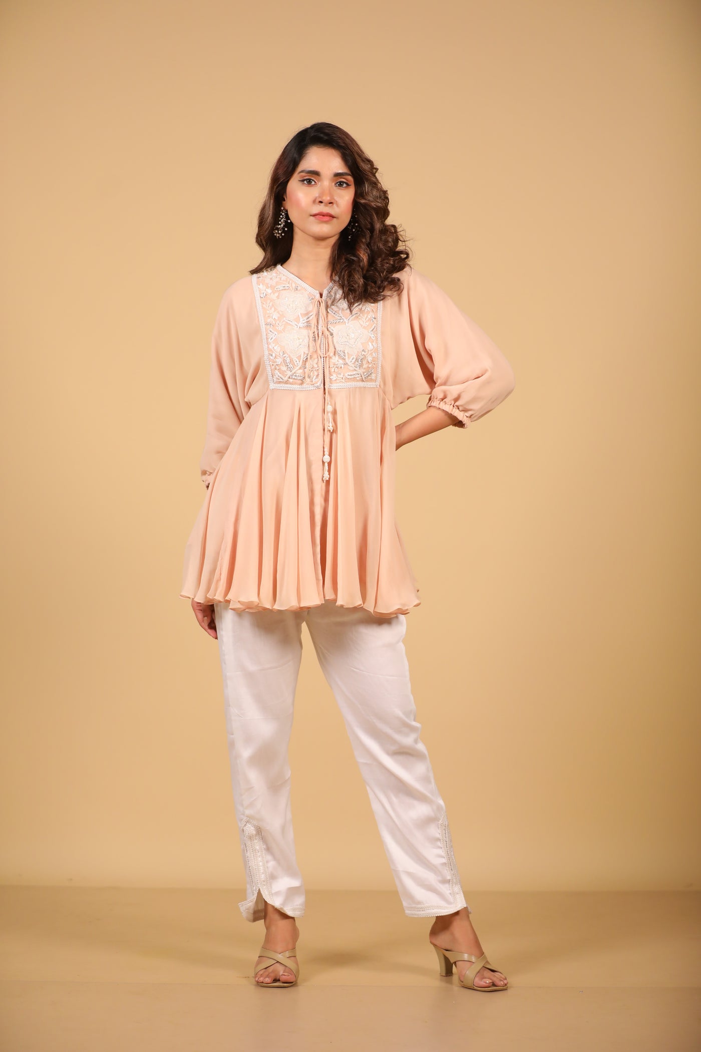 Peach Tunic And Pants