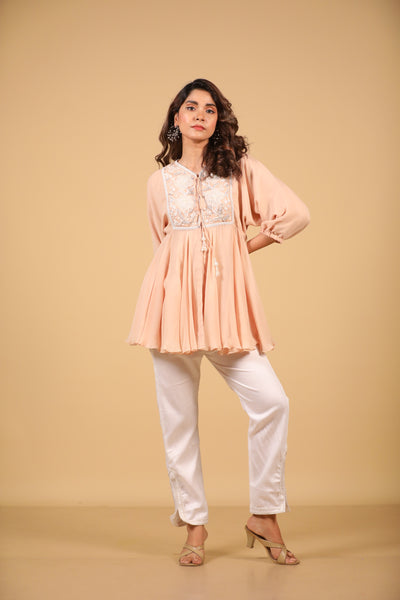 Peach Tunic And Pants