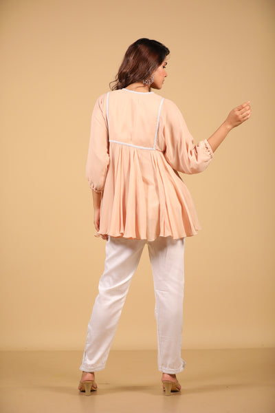 Peach Tunic And Pants