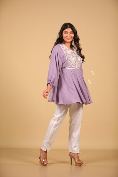 Mauve Tunic And Pants