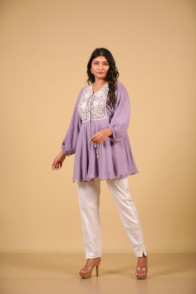 Mauve Tunic And Pants