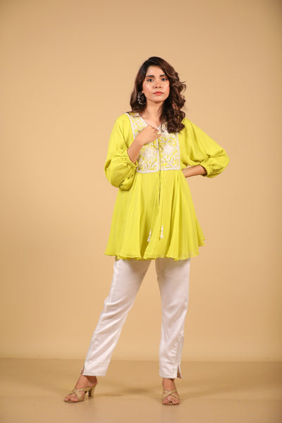 Yellow Tunic And Pants