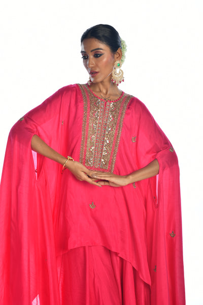 Rani Embroidered Kaftan Sharara Set